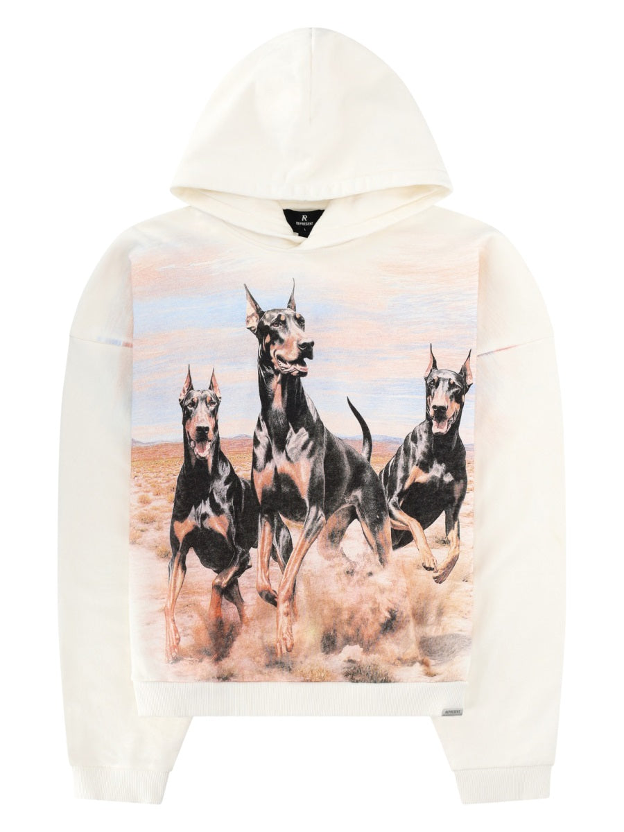 Sweatshirt Western Dobermans White Cotton Sweatshirts