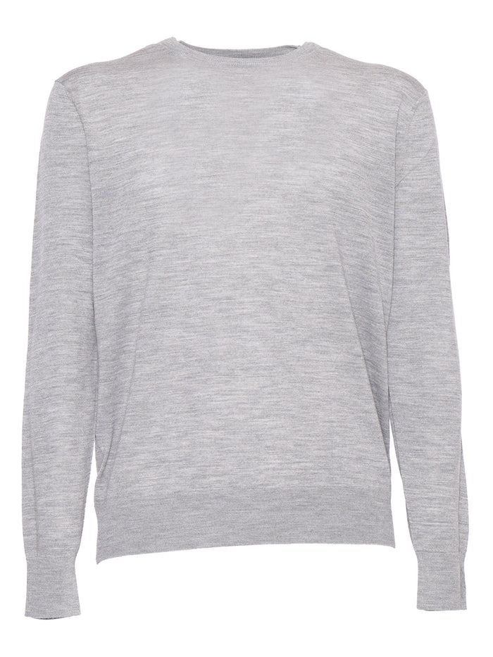 Crew neck sweater Grey Wool Crewneck