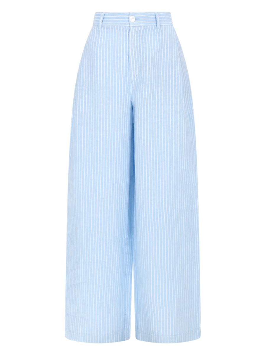 Trousers Linen — Azure