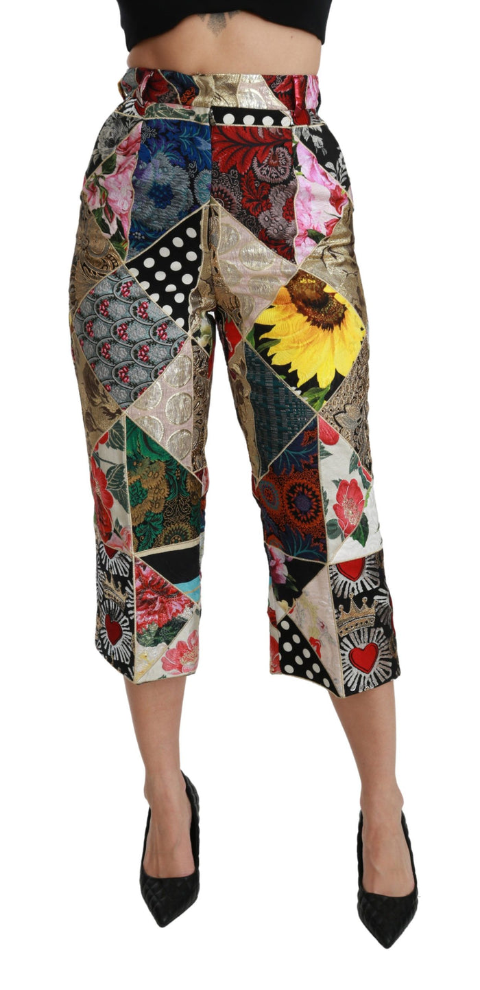 Dolce & Gabbana 45% Silk trousers in multicolor — view 2
