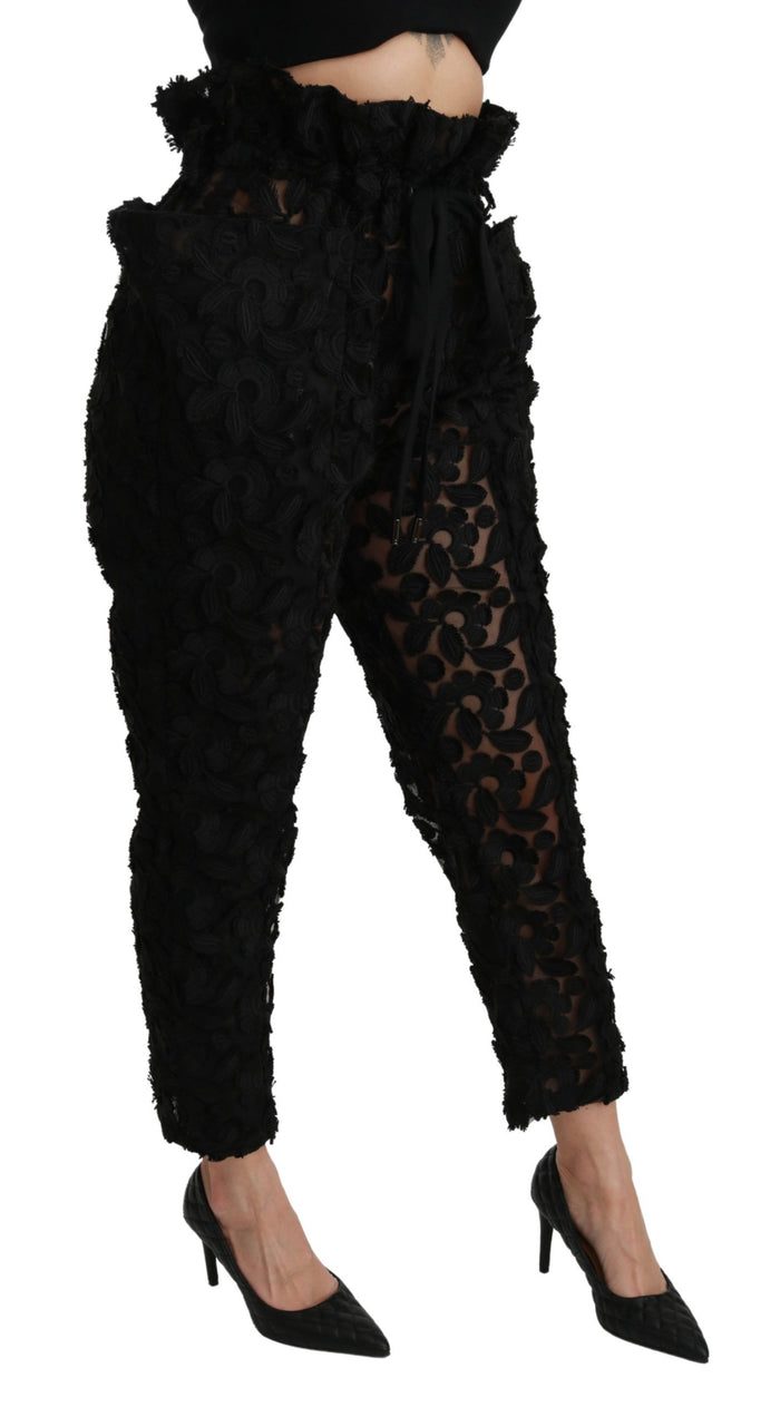 Dolce & Gabbana 100% Polyester trousers in black — view 2
