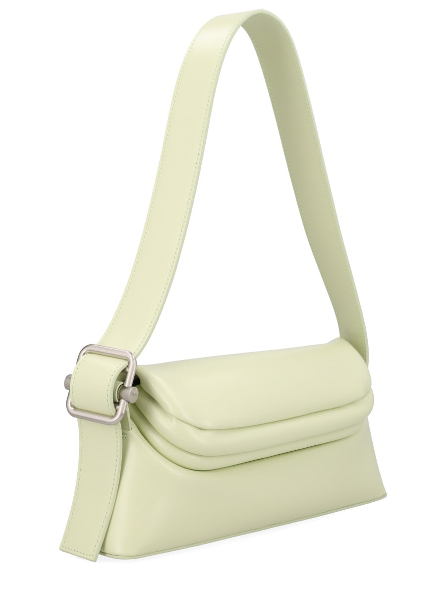 Shoulder Bag Folder Brot Green Leather Cow