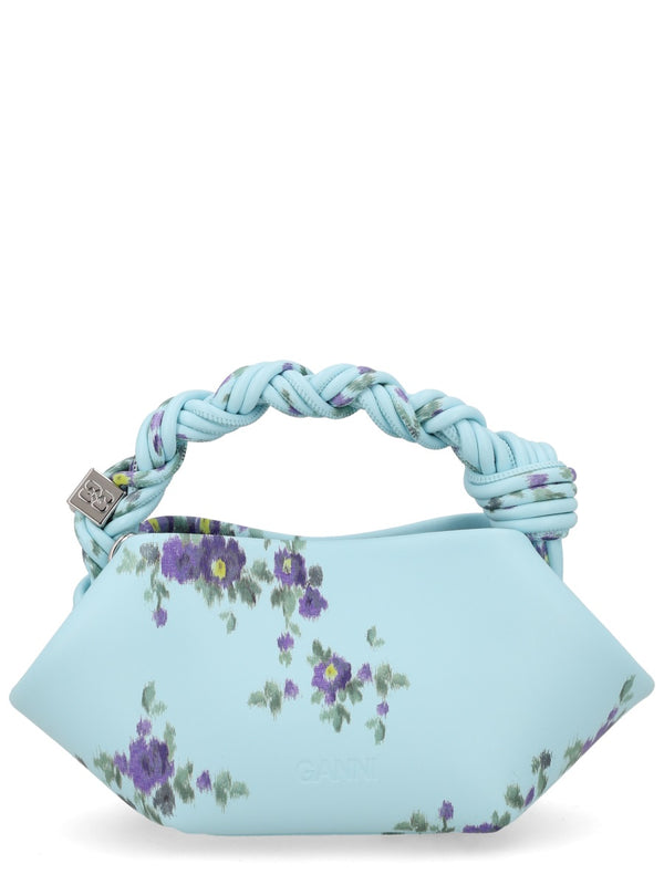 Handbag Bou Mini Baby Blue Recycled Leather Handbags
