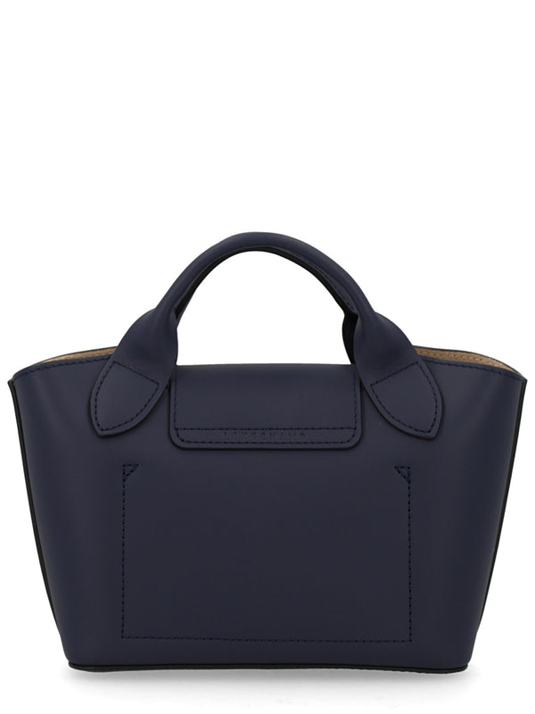 Shopping Bag Épure Blue Calf Leather Handbags