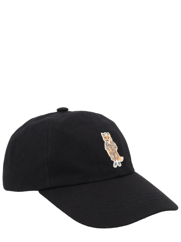 Hat With Logo, Black Cotton