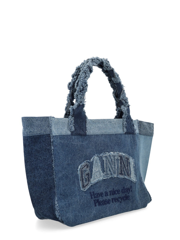 Tote Bag Organic Cotton Blue Accessories
