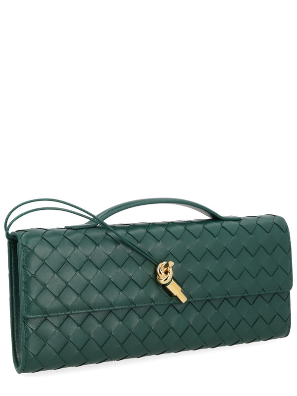 Clutch Bag Andiamo Leather Green