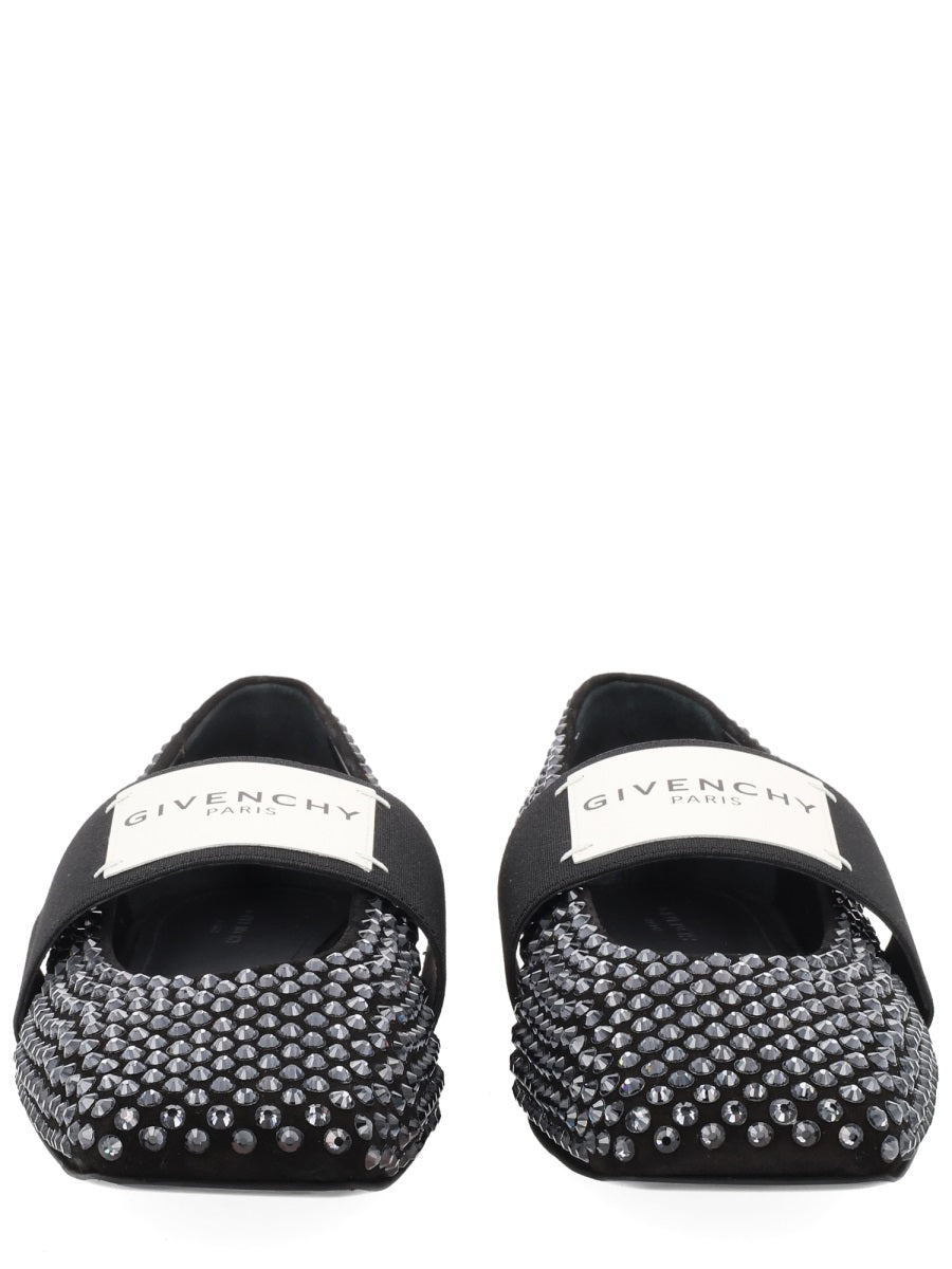 Ballet Flats Black Calf Leather