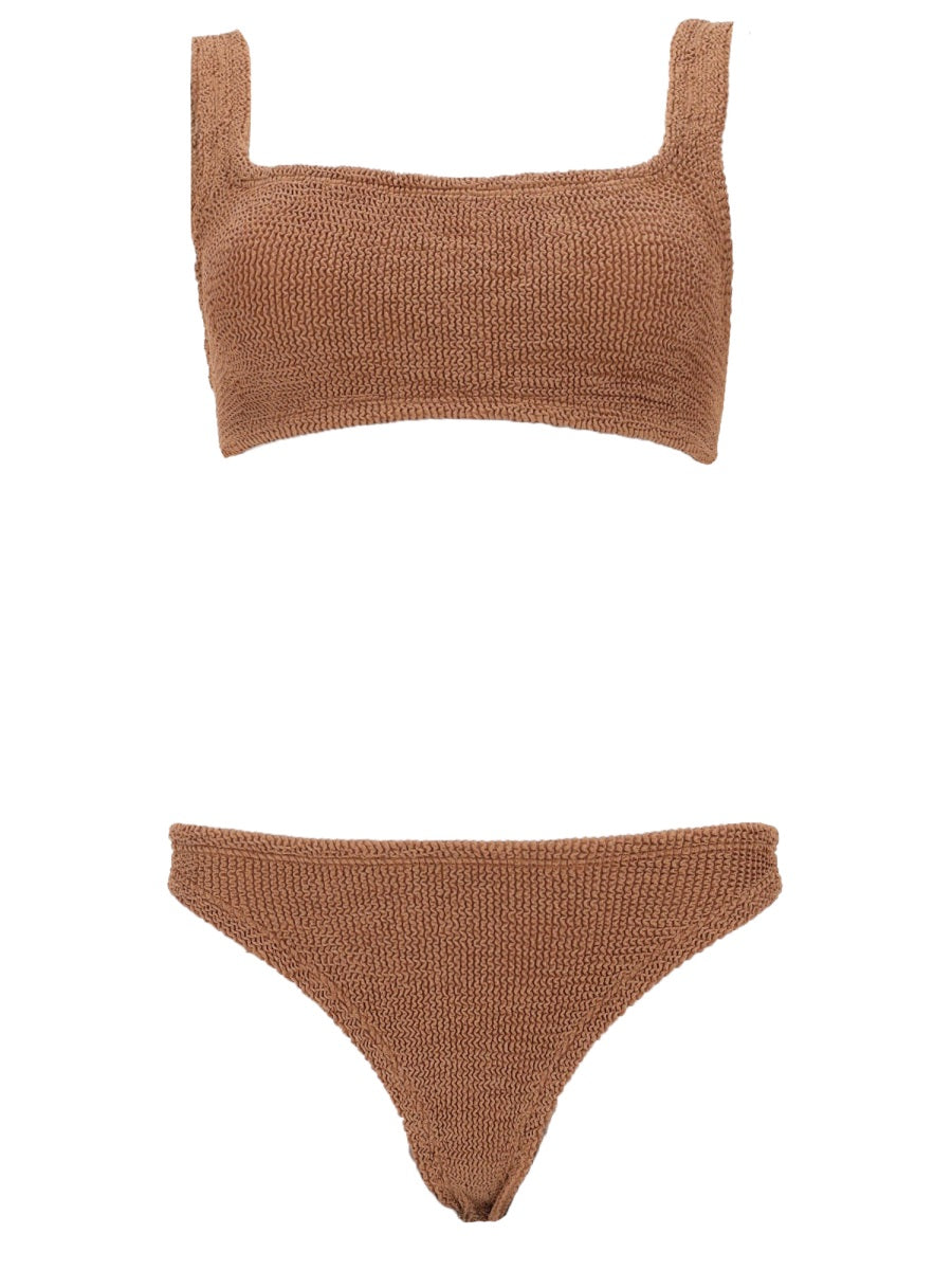 Bikini Set Xandra Brown Polyamide Elastane Swim Shorts