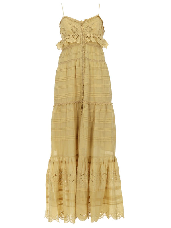 Dress Paule Yellow Cotton