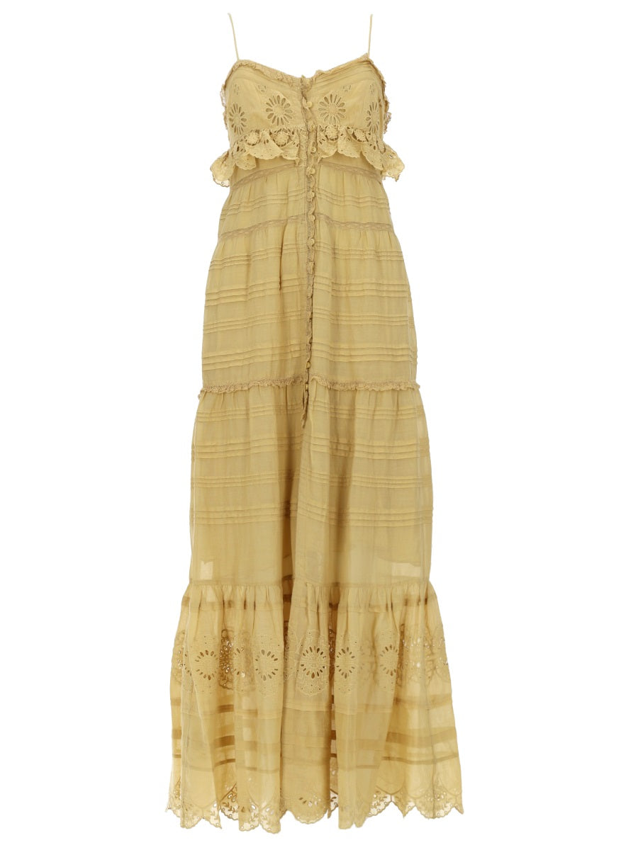 Dress Paule Yellow Cotton