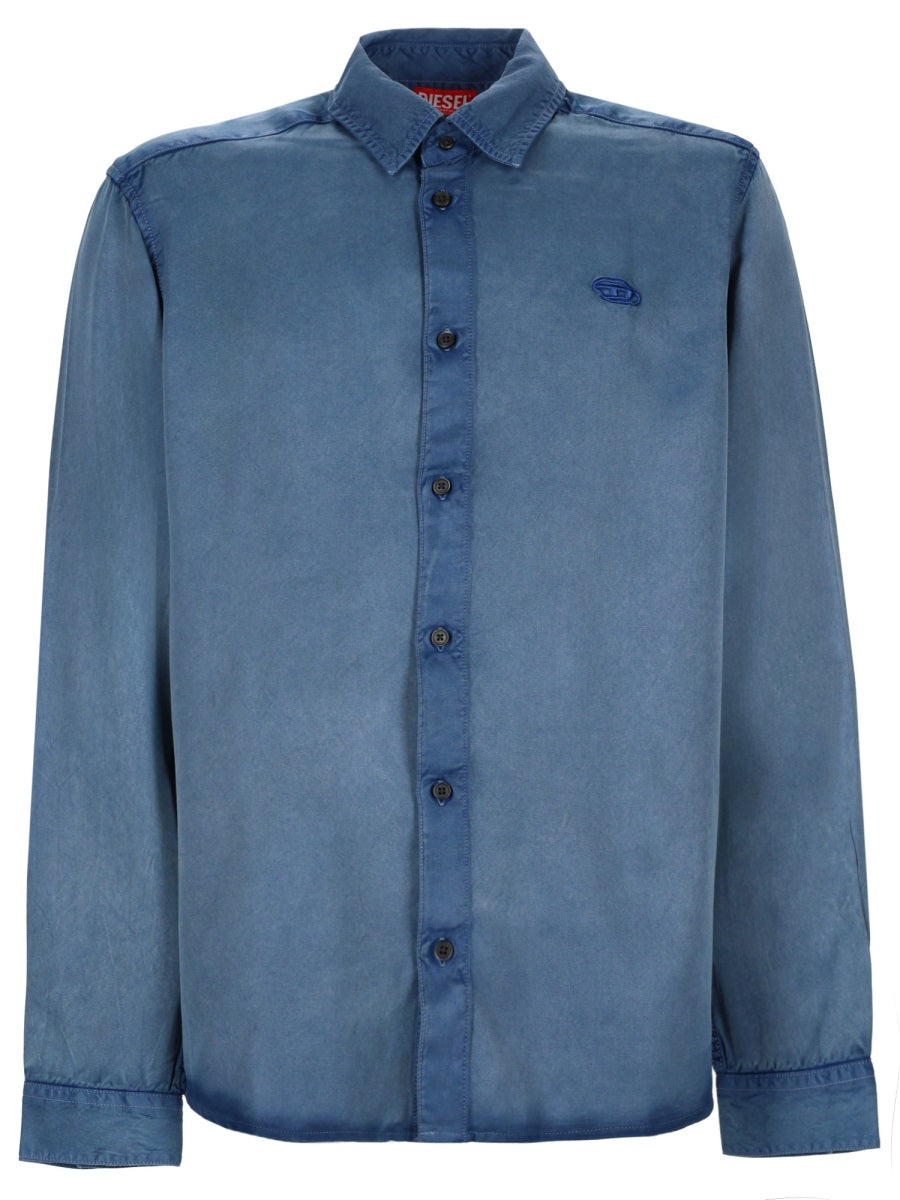 Shirt S-Holg Blue Viscose