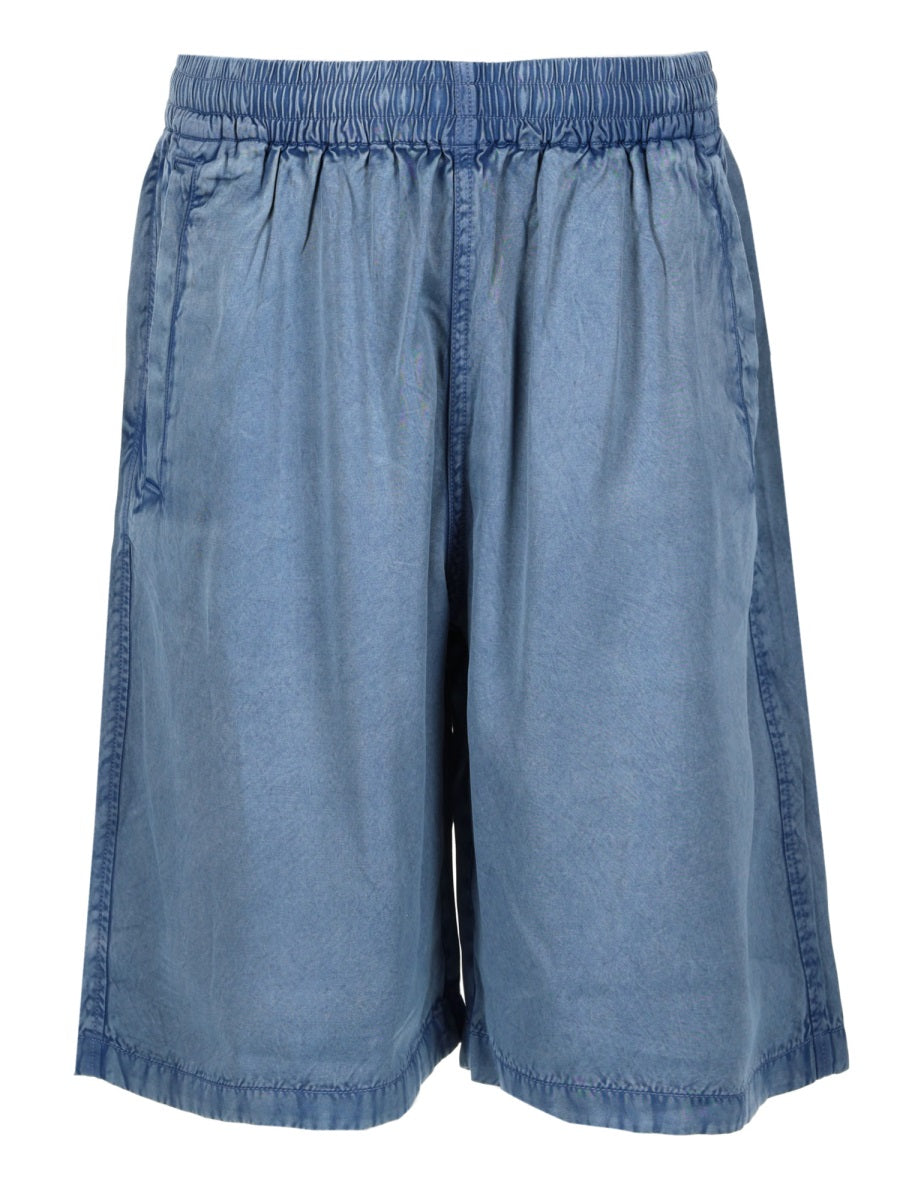 Shorts P-Holg Blue Viscose