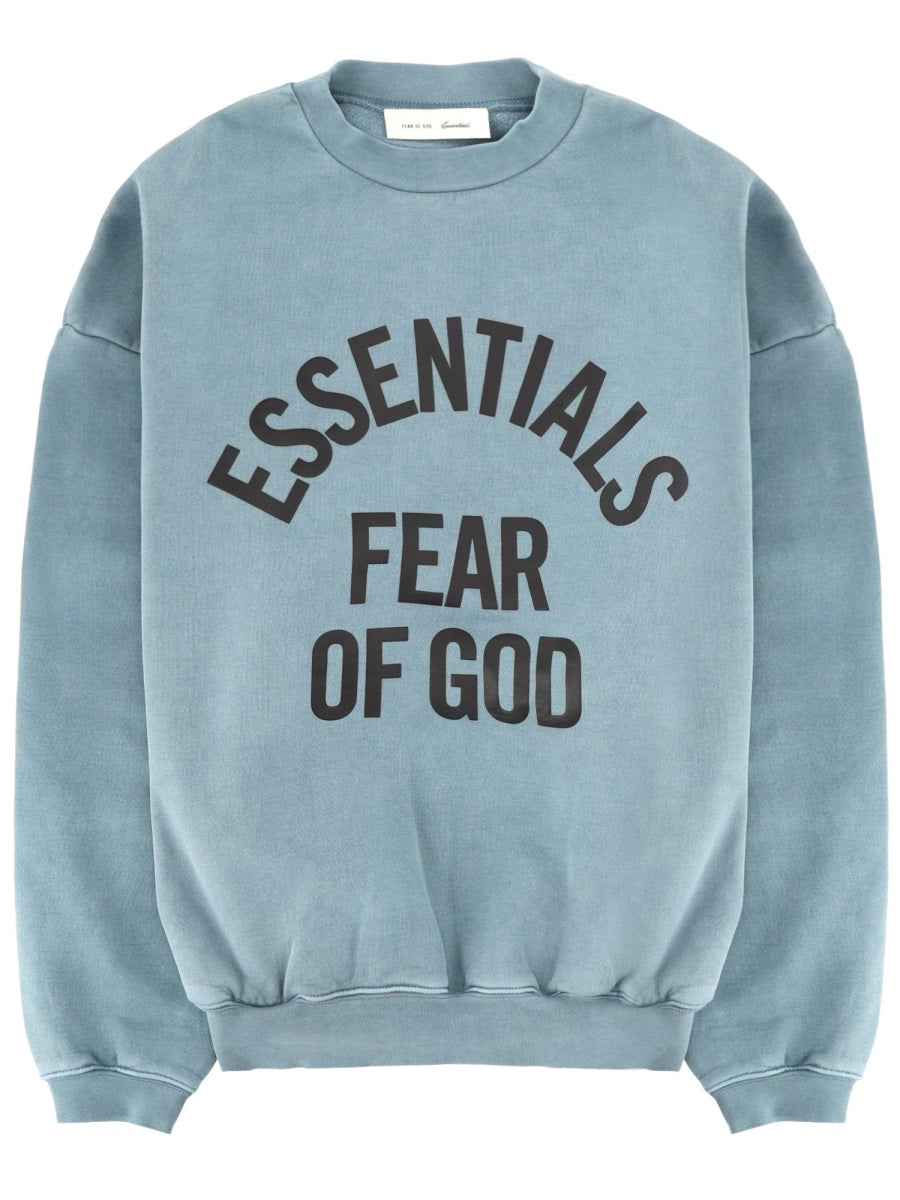 Sweatshirt Campus Azure Cotton Sweatshirts