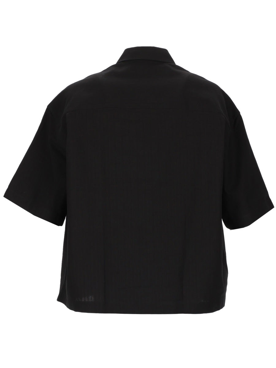 Shirt Sanko Black Cotton-Linen