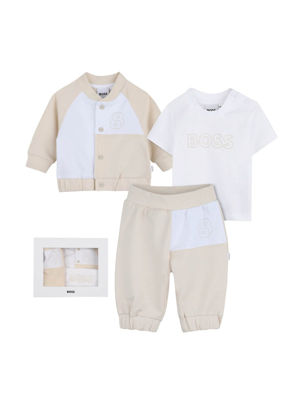 Kids Clothing Set Beige Cotton Sets