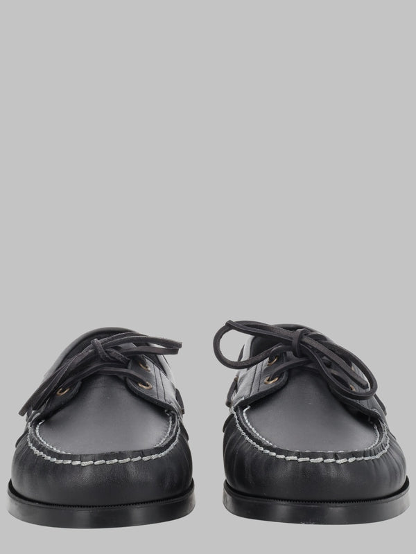 Moccasin Barth Black Calf Leather Loafers