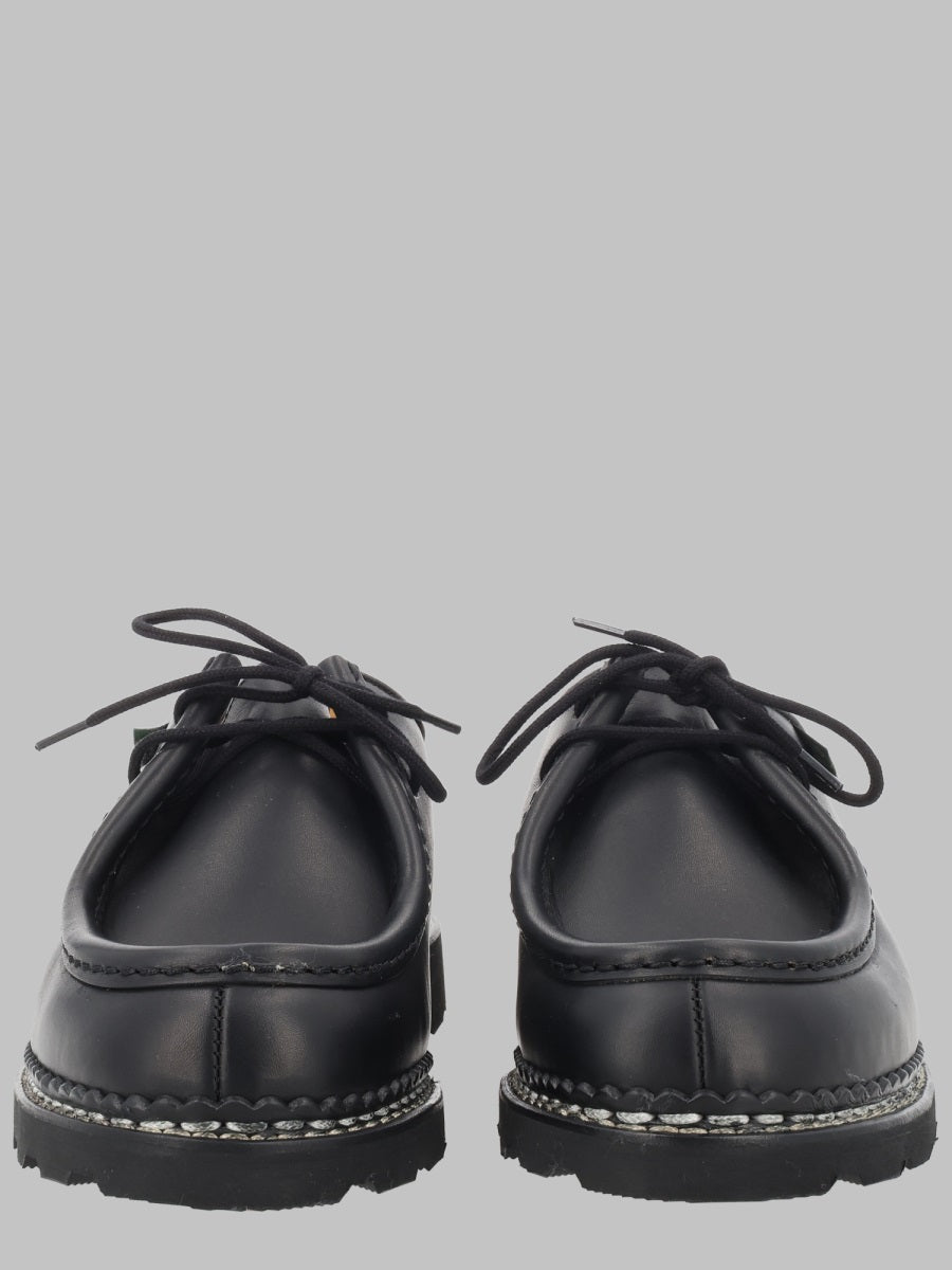 Moccasins Michael Black Calf Leather Lace-up Shoes