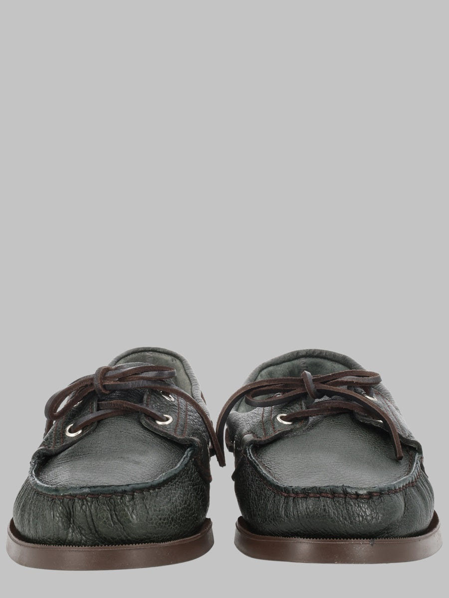 Loafers Barth Green Deer Leather