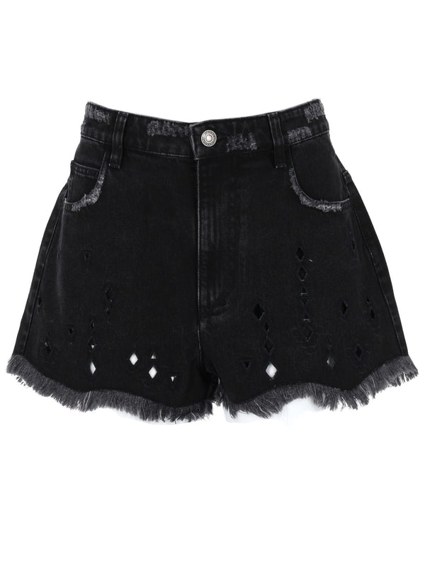 Shorts Aecia Black Cotton