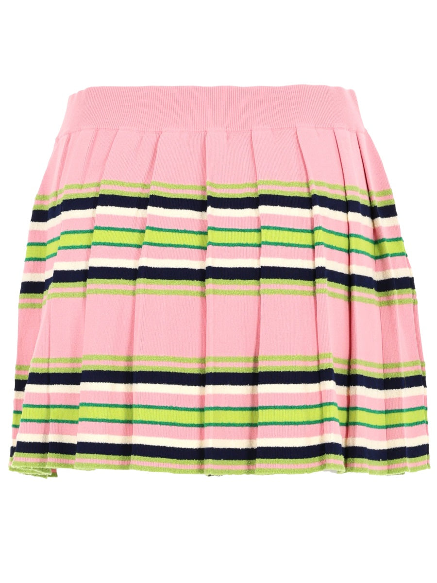Mini Skirt Striped Viscose Multicolour