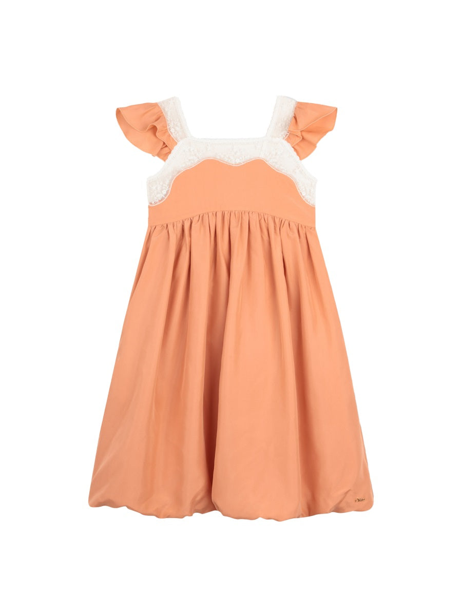 Dress Pink Silk Lace