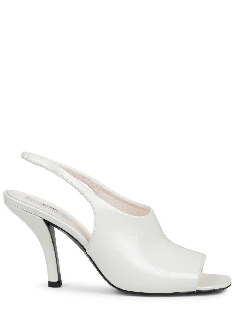 Slingback Sandals Contour White Leather Calf