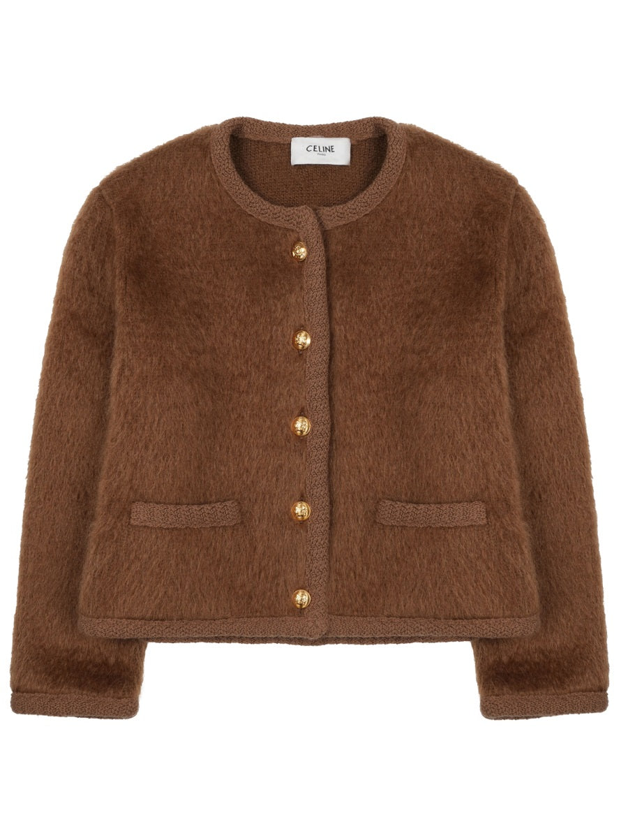 Jacket Chasseur Mohair Brown Wm Wool Polyamide Polyester