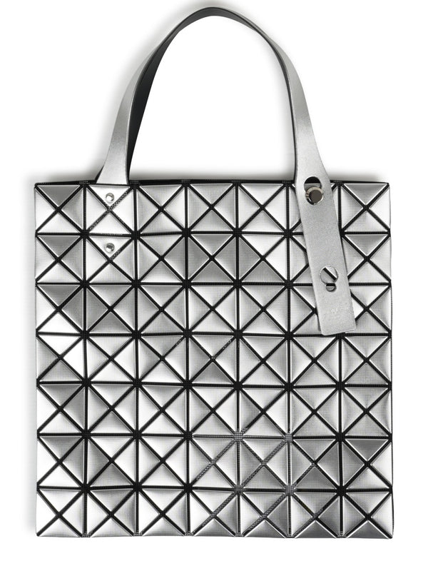 Tote Bag Platinum Silver Polyester Handbags