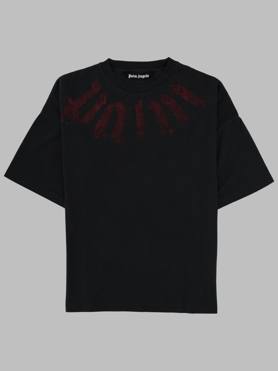 T-Shirt With Logo Black Cotton T-shirts