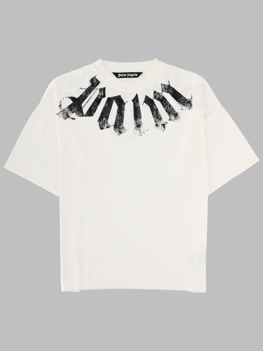 T-Shirt With Logo White Cotton T-shirts