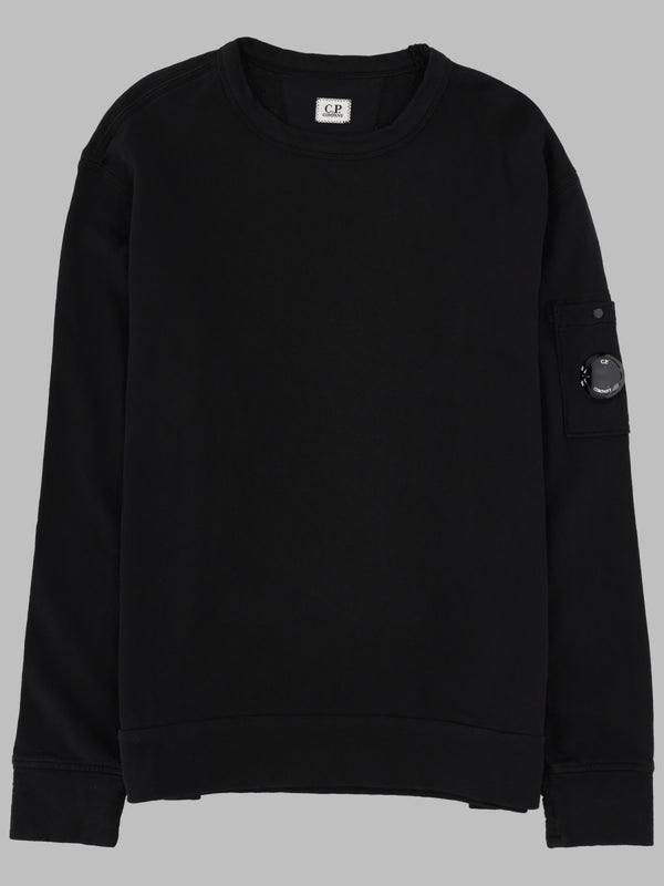 Sweatshirt With Logo Patch Black Cotton Sweatshirts