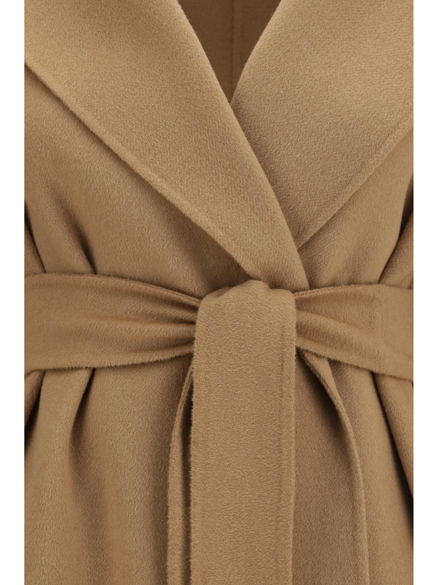 Long Robe Coat Camel Wool, Cashmere & Silk Fleece Wool (ovis Aries)