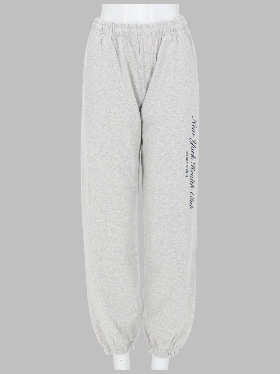 Sport Trousers Ny Health Club Grey Cotton