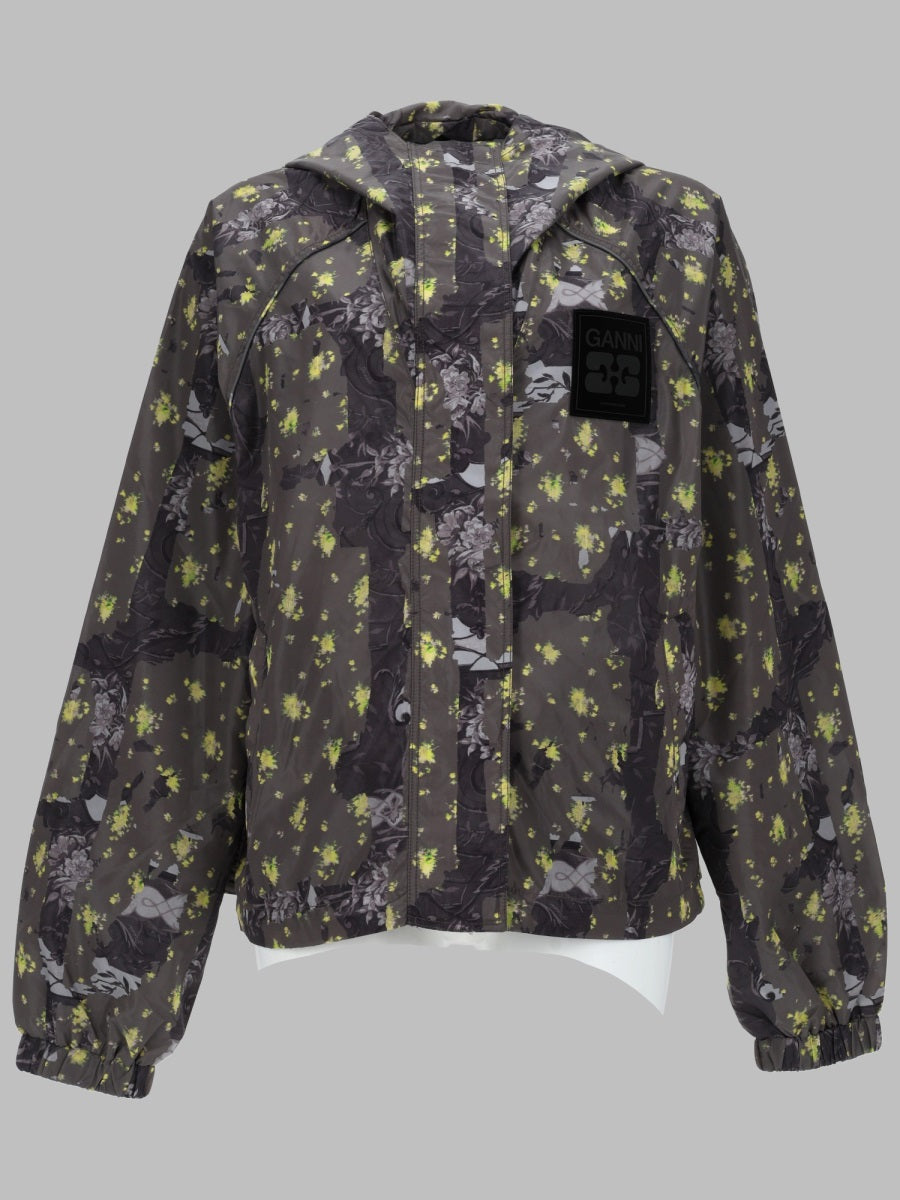 Lightweight Nylon Jacket Charcoal Recycled Polyamide