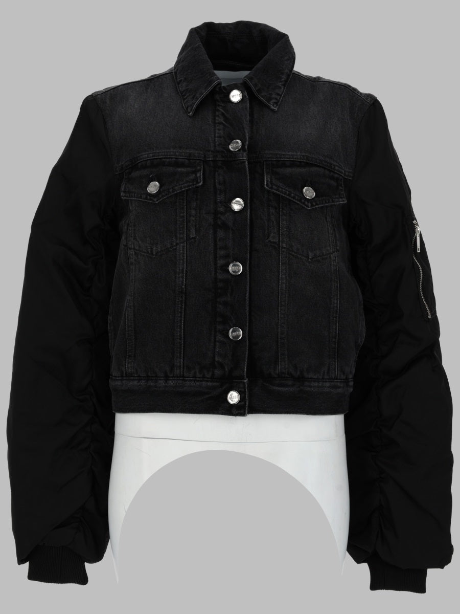 Denim Jacket Black Cotton
