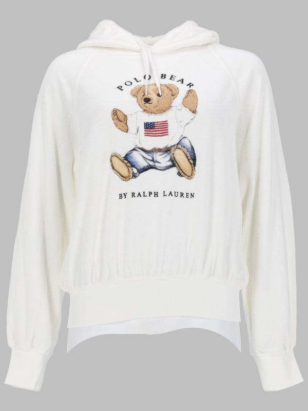 Sweatshirt Polo Bear White Cotton Sweatshirts