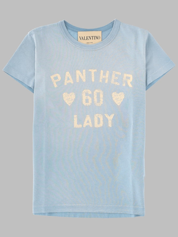 Printed Cotton T-Shirt Baby Blue T-shirts