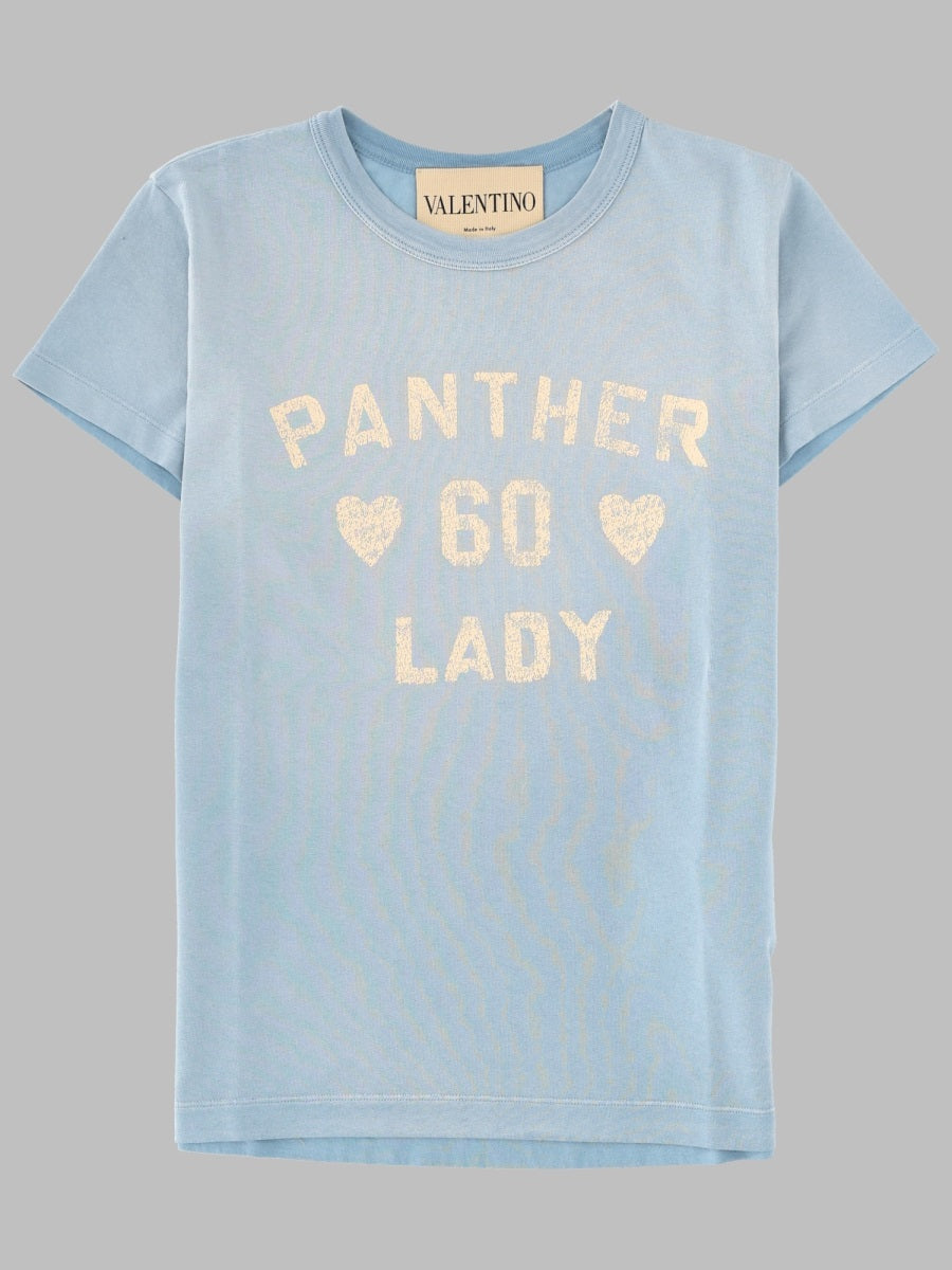 Printed Cotton T-Shirt Baby Blue T-shirts