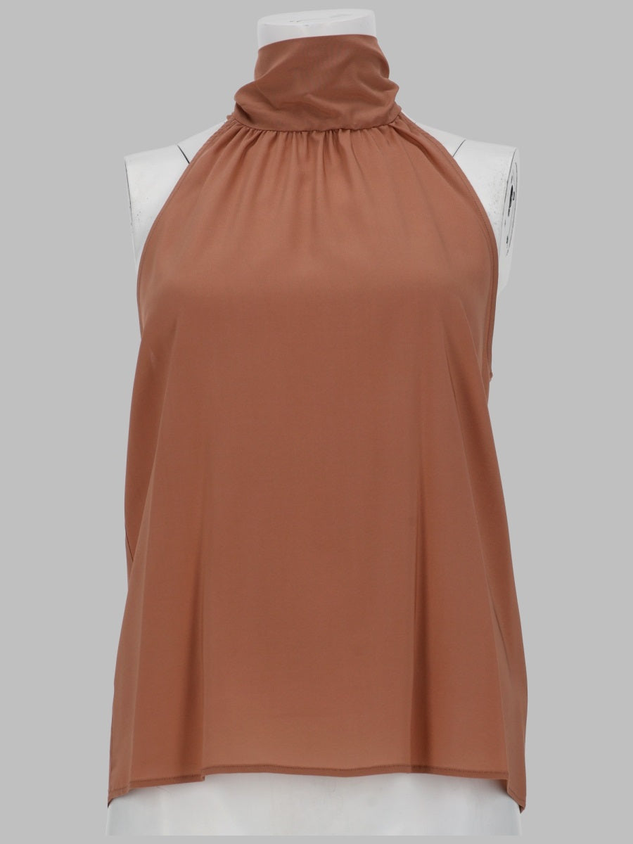 Top Anita Georgette Bronze Viscose Elastane Tops