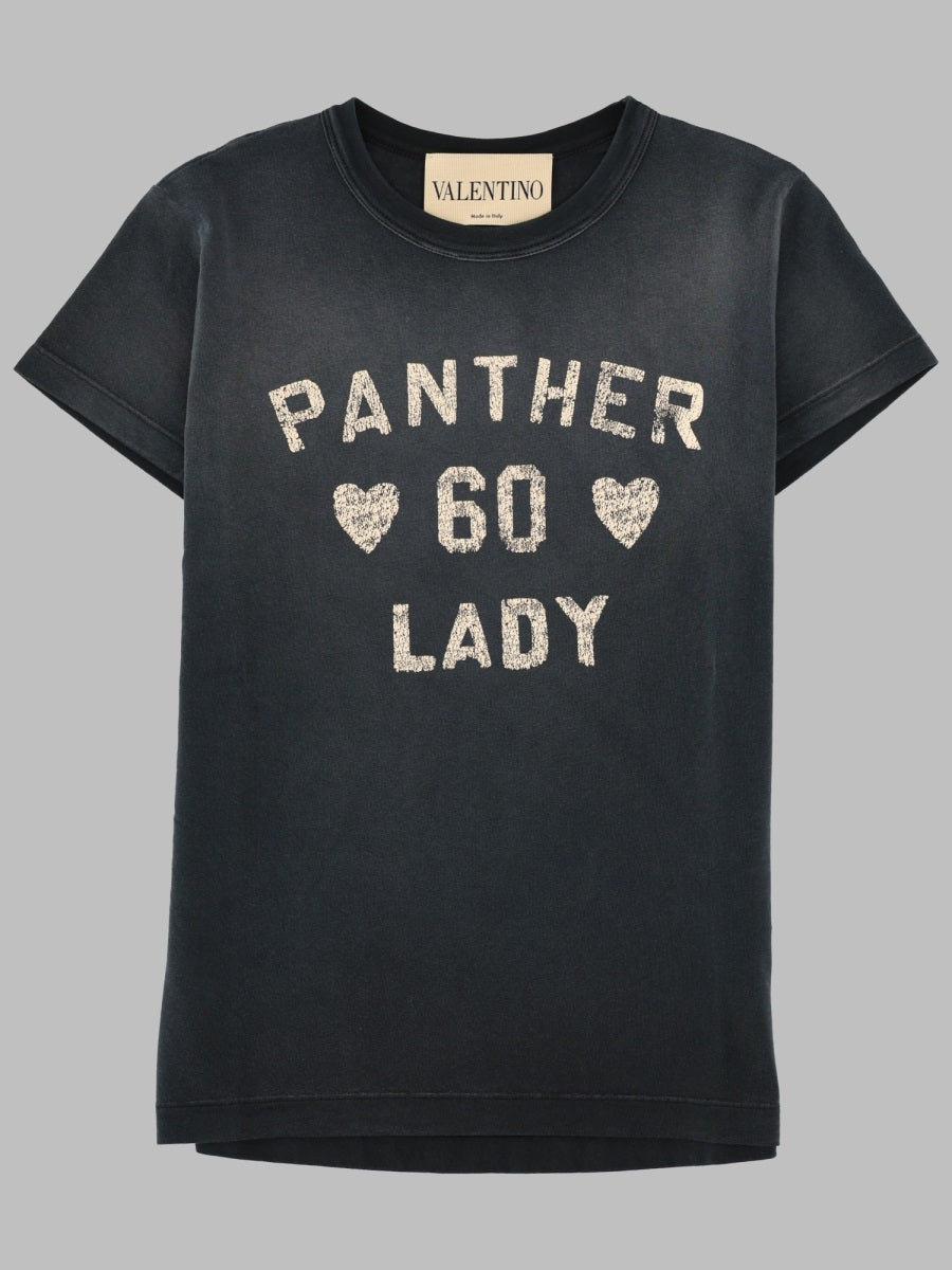 Black Printed Cotton T-Shirt T-shirts