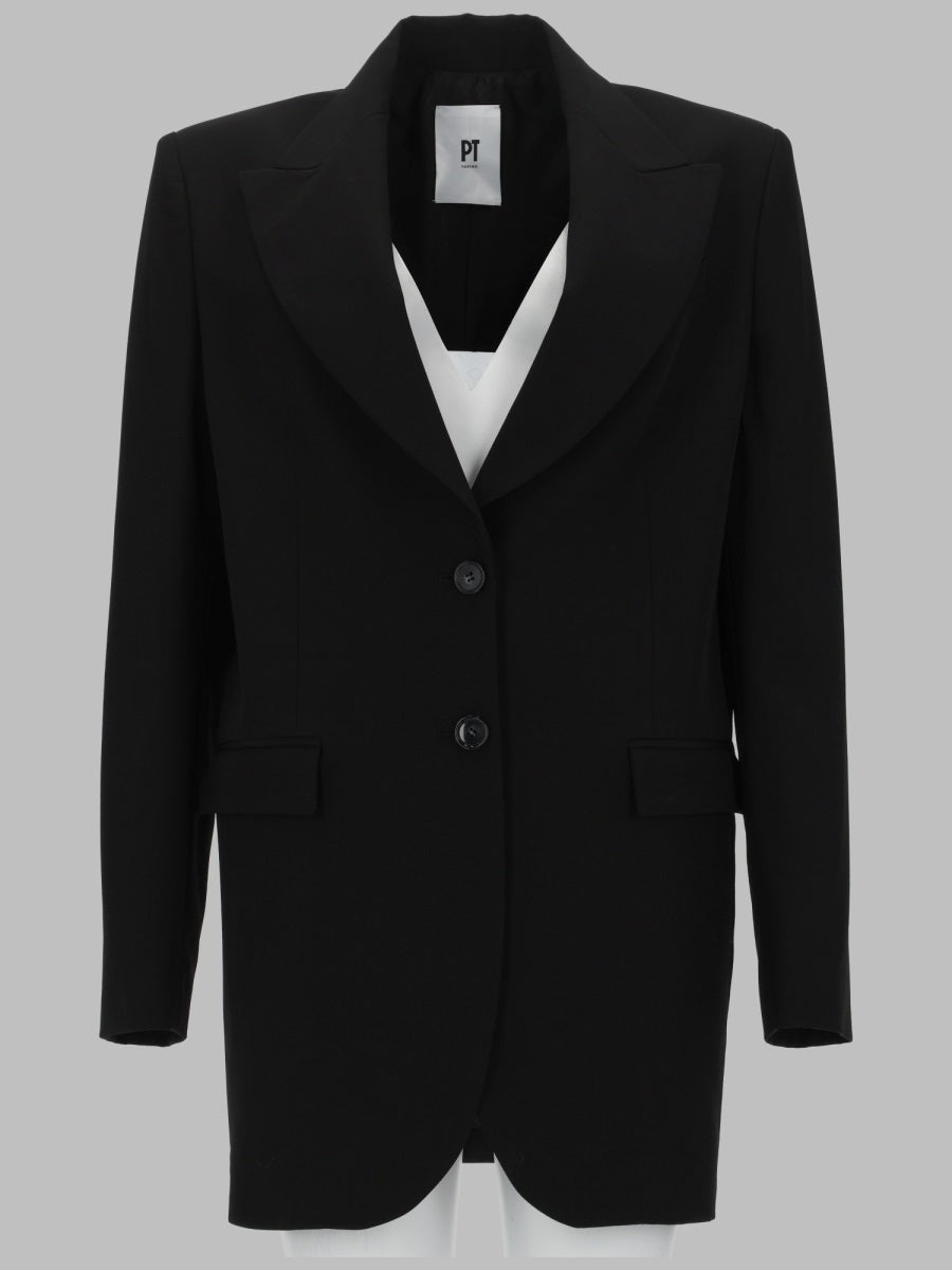 Wool Jacket Victoria Black Virgin