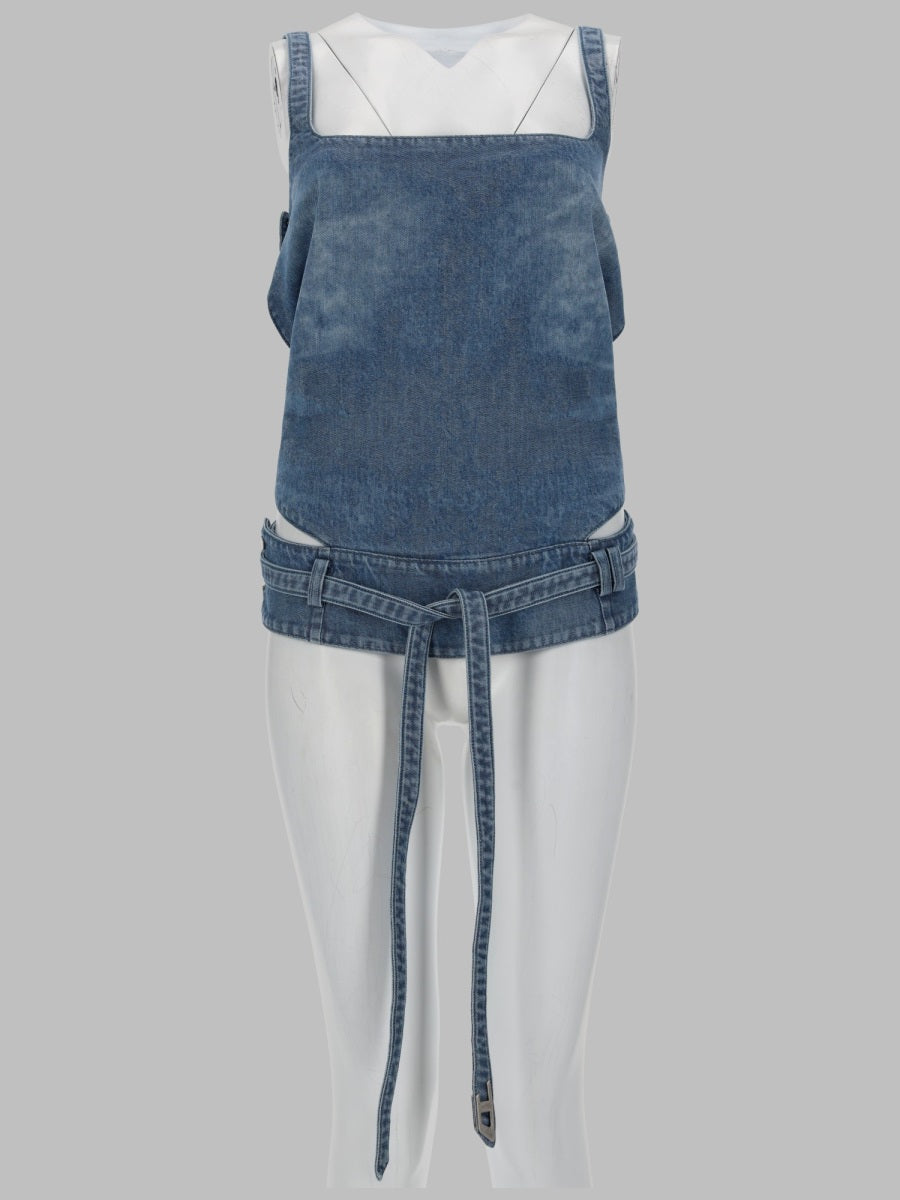 Top De-Sayra Denim Cotton Tops