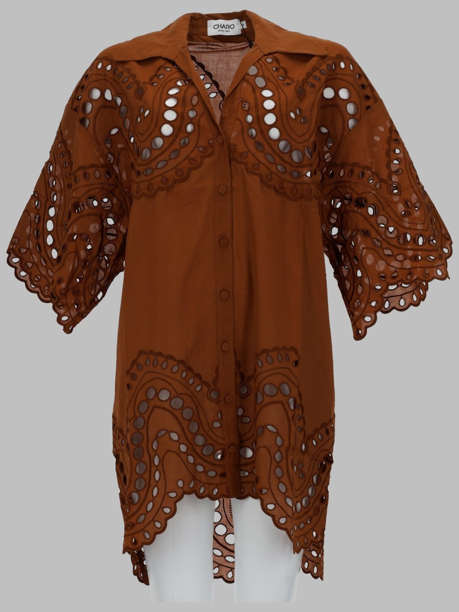 Blouse Tao Brown Cotton Polyester Shirt