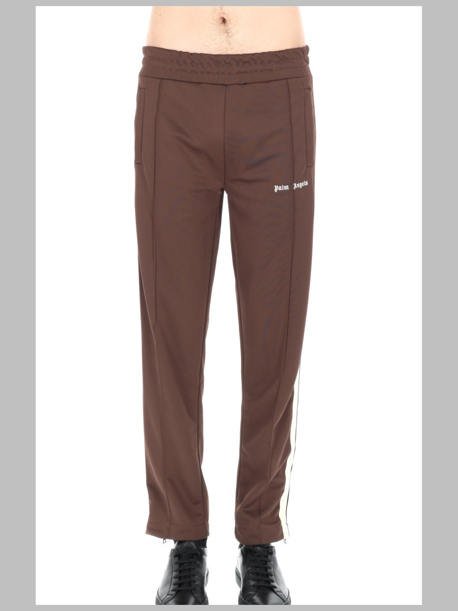 Track Trousers Classic Logo Brown Polyester