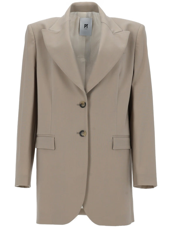 Wool Jacket Victoria Beige Virgin