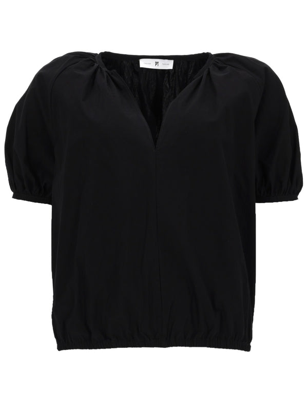 Shirt Teresa Poplin Black Cotton
