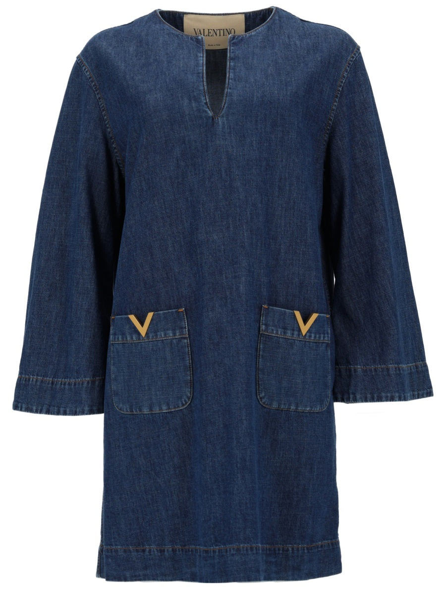 Denim Dress Chambray Cotton