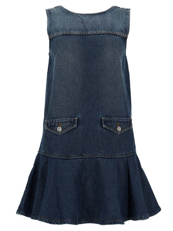 Mini Denim Dress Blue Organic Cotton
