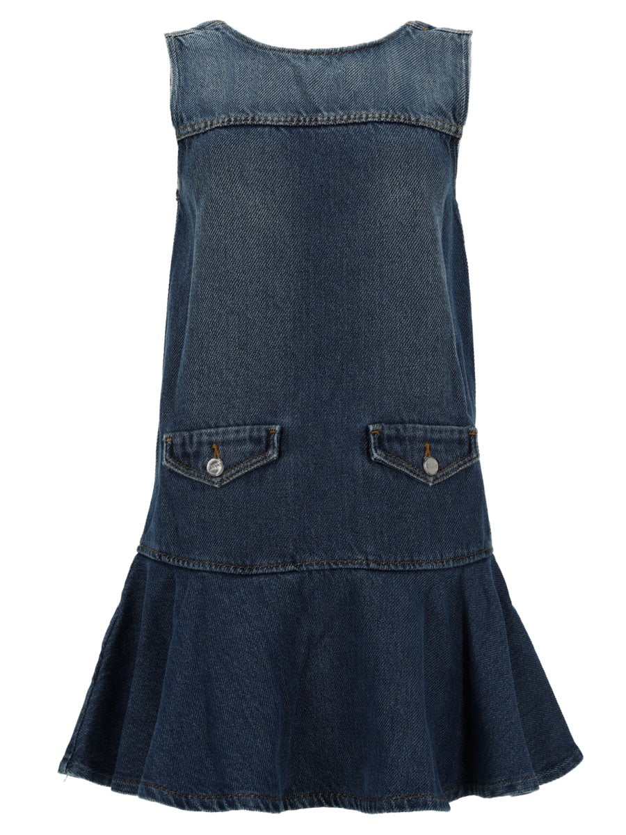 Mini Denim Dress Blue Organic Cotton